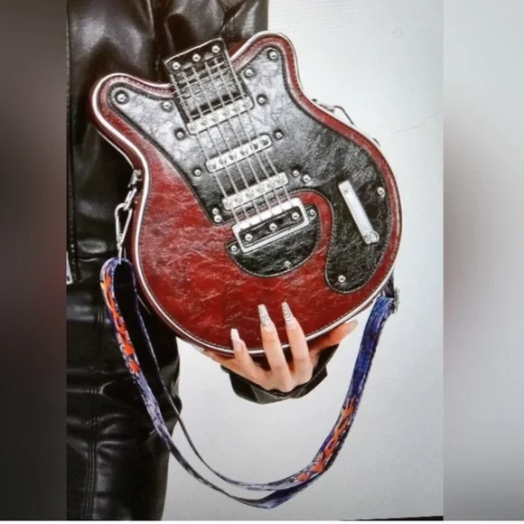 Rockin' Guitar Shaped Crossbody Bag πΈπΈπΈ - Picture 6 of 14